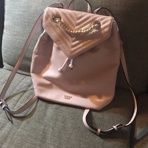 Pale pink Victoria’s Secret backpack